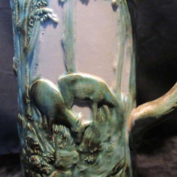 *RARE* Vintage Wick Werke Embossed Hand Painted Deer Hunter Beer Stein - Picture 11 of 16